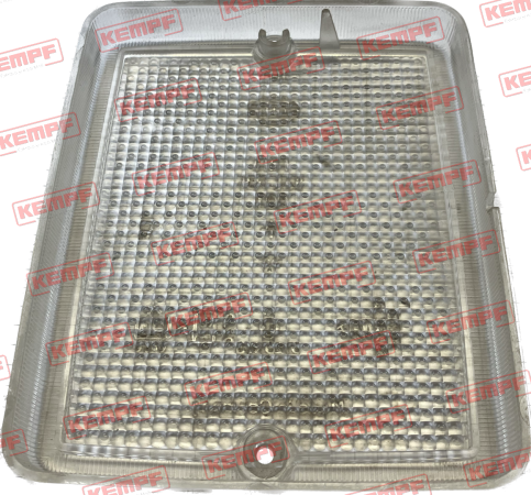 73775 Kempf Lichtscheibe, f. RFS, weiß, 139x117mm